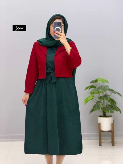 کت و سارافون بلند مخمل تاتیانا کد 9680147