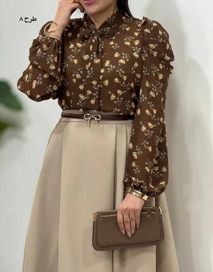 شومیزحریر مجلسی مهلا (کد4394)