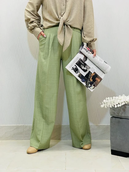 شلوار بگ نخی زنانه