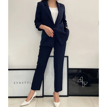 کت و شلوار زنانه کرپ کلودیا (Claudia) کد 5252