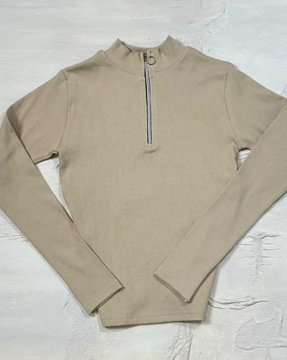 بلوز نیم زیپ کد 1400158