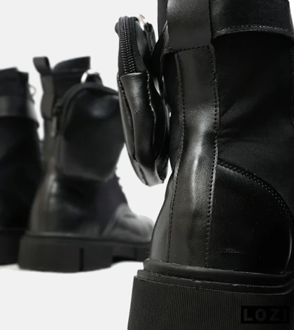 بوت مردانه بگ دار مشکی ZARA