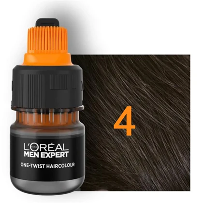 رنگ مو مردانه لورآل, مدل One-Twist شماره 04 رنگ قهوه ای طبیعی حجم 50ml
