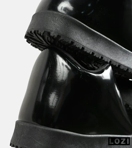 نیم بوت مردانه و زنانه مشکی ورنی UGG مدل 7124