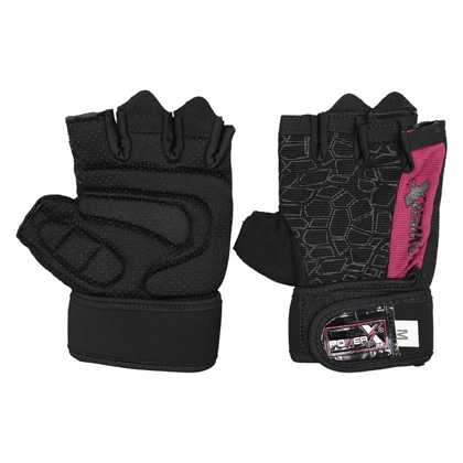 دستکش بدنسازی پاورایکس مدل 404K1376 صورتی