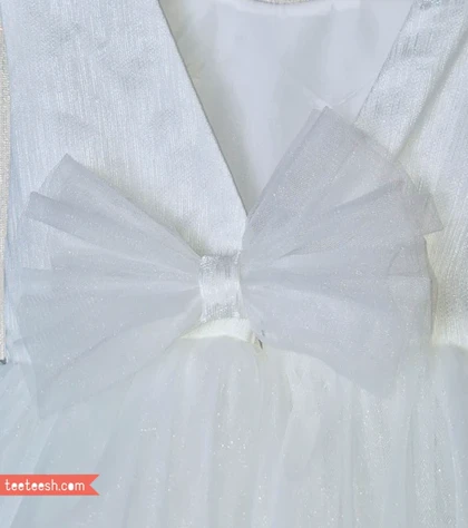 پیراهن تور سفید