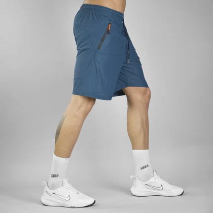 شلوارک ورزشی مردانه نایک مدل 3052 آبی نفتی