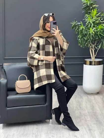 پالتو خفاشی بغل دکمه