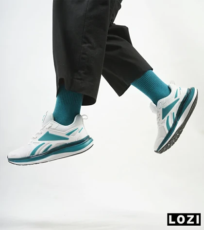 کفش کتانی ورزشی ریباک سفید سبزدریایی Reebok Fusium Run