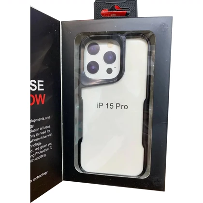 قاب آیفون 15 پرو ایکس لرد XLORD مدل Shockproof نیمه شفاف