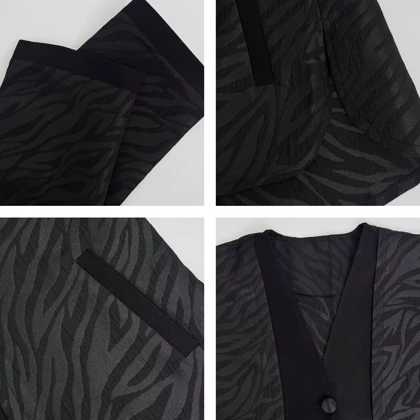 کت تک دکمه طرحدار 1002222