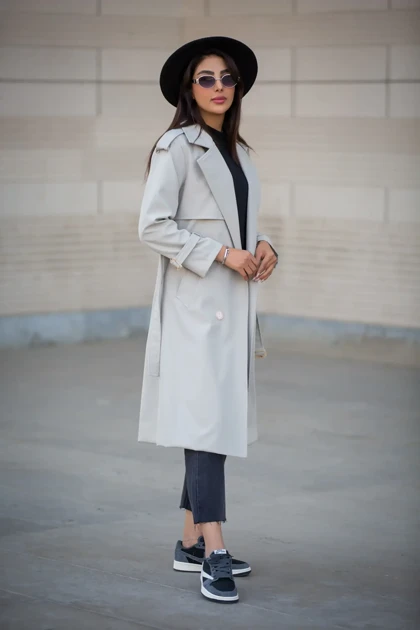 بارانی بلند 4 دکمه