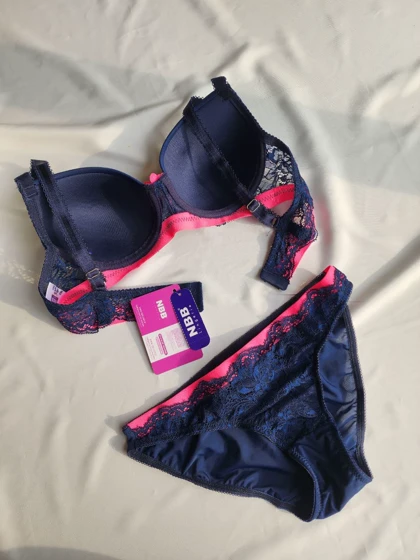 ست شورت و سوتین زنانه اسفنجی فنردار NBB کد 4386