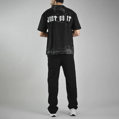 ست تیشرت و شلوار اسپرت نایک مدل SPL-4A0093 مشکی