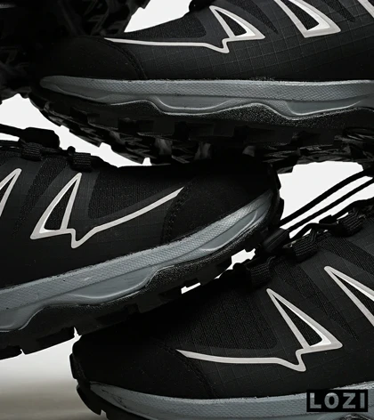 کفش کتانی بزرگ پا مشکی طوسی I-Runner