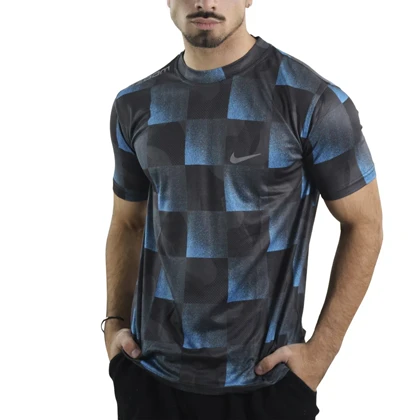 تیشرت ورزشی مردانه نایک مدل GMS-Dri Fit-4K0958 آبی تیره