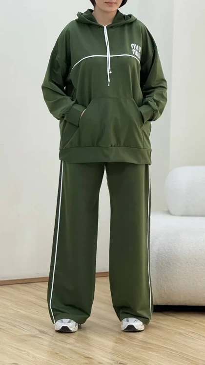 ست هودی وشلوار میومیو