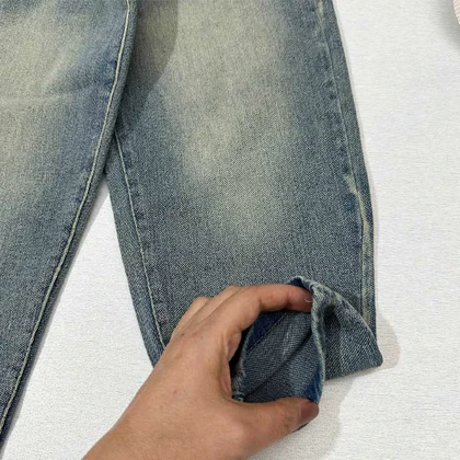 شلوار لی مام بچه گانه طرح علامت سوال