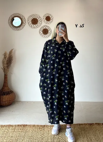 پیراهن نخی هیلدا