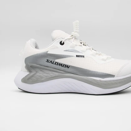 کتانی سالامون سفید نقره ای کد 6464