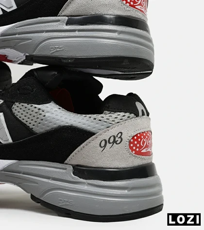 کفش کتانی بزرگ پا مشکی طوسی NEW BALANCE 993