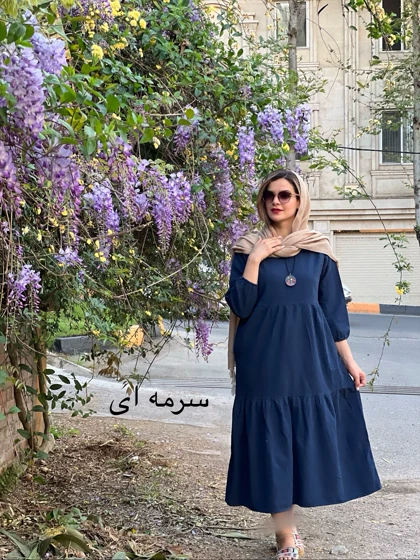 پیراهن مانتویی دریا ( دارای ایراد جزیی )