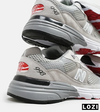 کفش کتانی بزرگ پا طوسی NEW BALANCE 993