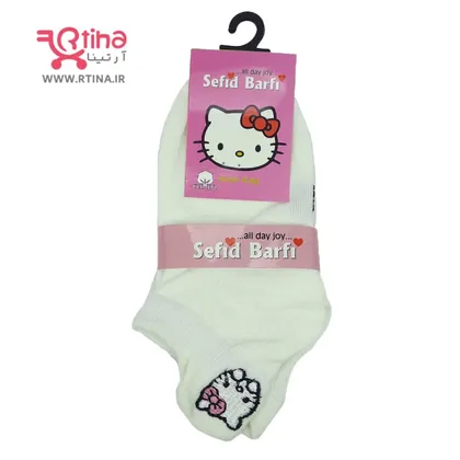 جوراب کوتاه بچه گانه سه پاشنه طرح جدید kitty