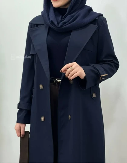 ترنچ کت بلند ضد آب آلما