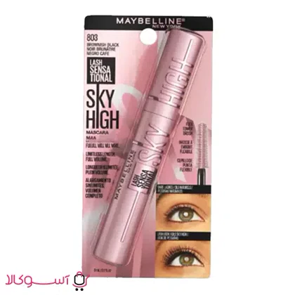 ریمل حجم دهنده و بلند کننده مژه میبلین مدل sky high حجم 7.2 میل
