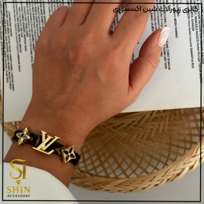 دستبند چرمی زنانه کد dzch04