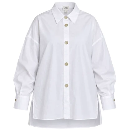 شومیز سفید با دکمه طلایی برند River Island مراکش سایز 38 تا 42 کد 3464