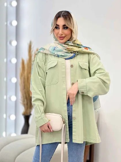 مانتو پشت پیله دو جیب