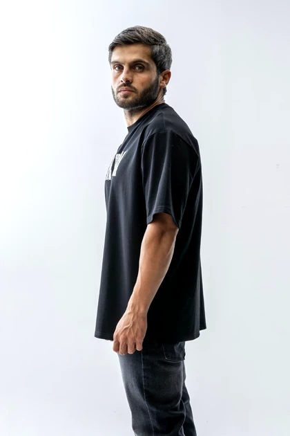 تیشرت باکسی چاپی brain مردانه