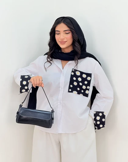 شومیز ترکیبی پارمین(50)کد:5623