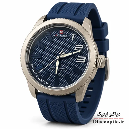 ساعت مچی اورجینال مردانه موتور ژاپن برند نیوی فورس مدل NF9202 بند رابر