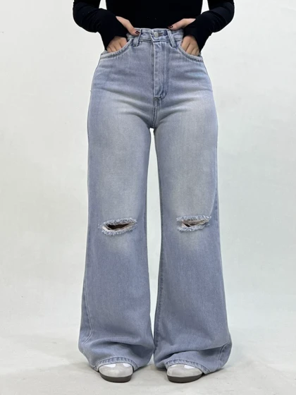 شلوار جین فلربگ زاپ‌دار 6138 ویتا