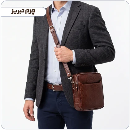 کیف دوشی چرم مردانه تبریز مدل BR51