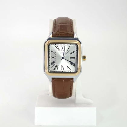 ساعت مچی مردانه کارتیر Cartier رنگ ثابت با بند چرم کد 2