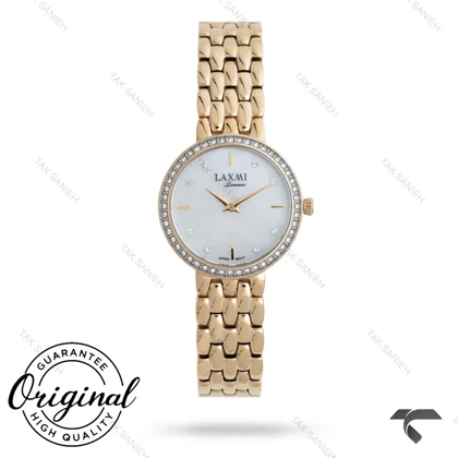ساعت لاکسمی زنانه 8172-2 طلایی دورنگین Laxmi-9290-L