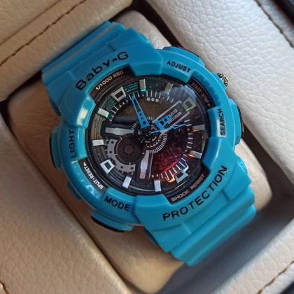 ساعت اسپرت بی بی جیشاک بندآبی براق