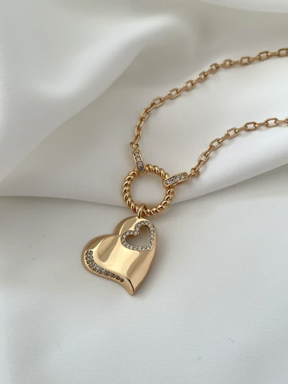 گردنبند قلبی ژوپینگ 5645
