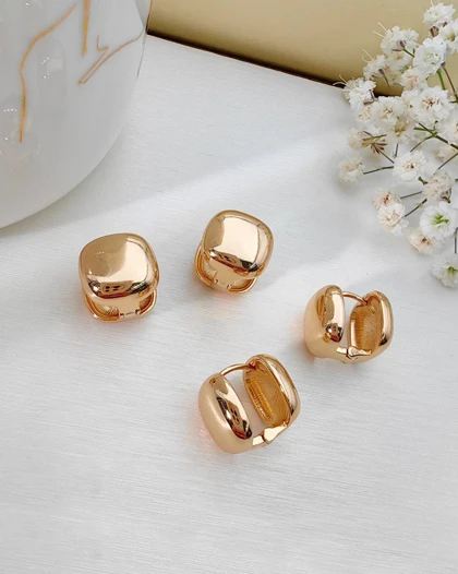گوشواره مربع توپر ژوپینگ