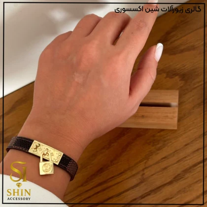 دستبند چرمی زنانه کدdzch03