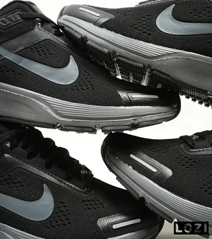 کفش کتانی مردانه مشکی طوسی 24 NIKE zoom structure