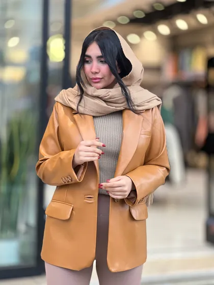 کت چرم آستردار کد 699