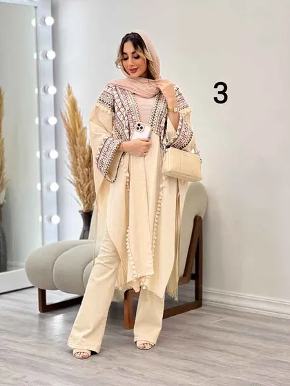 مانتو پانچ طرح دار