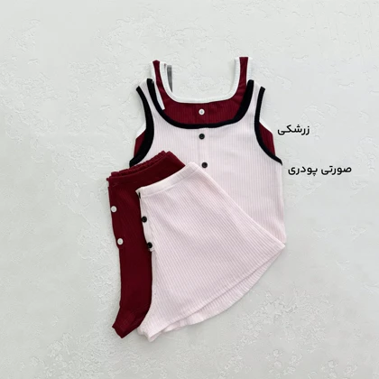 ست تاپ و شورتک زنانه کبریتی