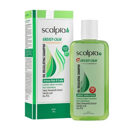 شامپو روزانه کنترل کننده چربی سر اسکالپیا - مناسب موهای چرب 200 میل