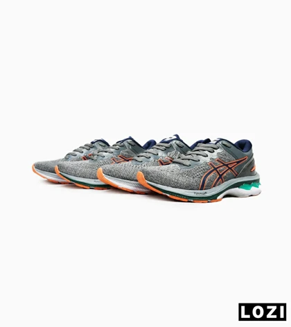 کتانی بزرگ پا طوسی نارنجی ASICS GEL-KAYANO 27